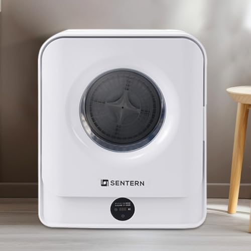 Simpolu 衣類乾燥機 小型 4.5kg タッチパネル操作 除湿 壁掛け ミニ 自動モード 静音 靴乾燥 高温除菌 湿気取り 布団乾燥機 LED液晶ディスプレイ 一人暮らし 梅雨 湿気 花粉 家庭用 ウール 完成品 (タイプ B、ホワイト)